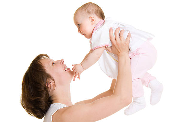 istock Mother with a baby 136549627