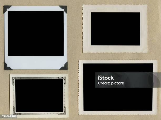 Empty Photo Frames Stock Photo - Download Image Now - Instant Print Transfer, Border - Frame, Photo Album