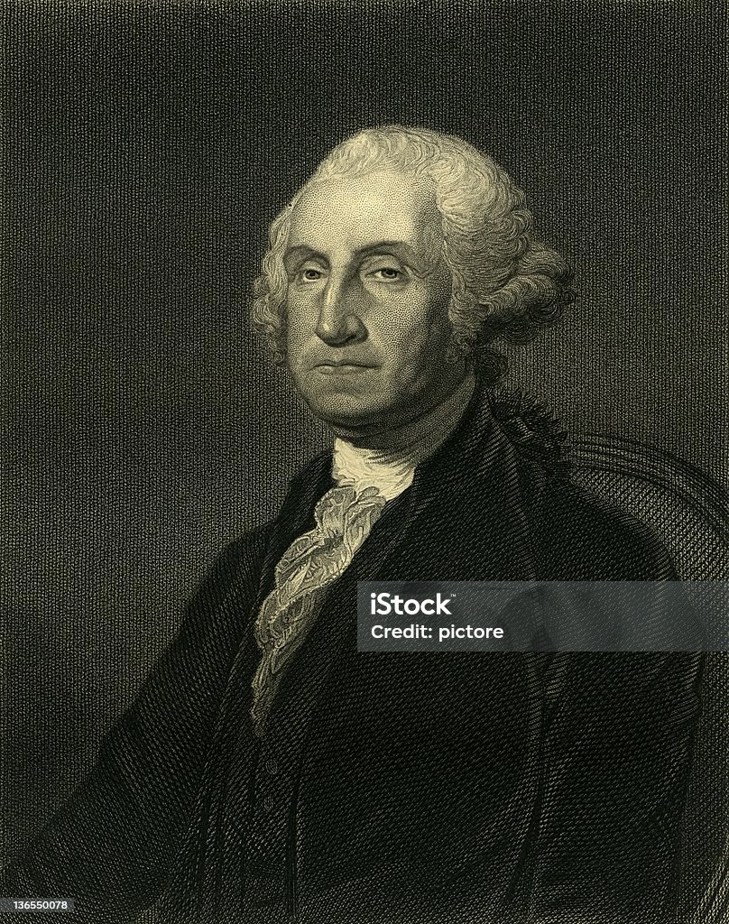 George Washington, pierwszego prezydenta Zjednoczonych. - Zbiór ilustracji royalty-free (George Washington)