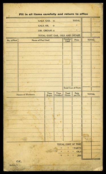 винтажная открытка с работы 1920 (xxxl - index card фотографии стоковые фото и изображения