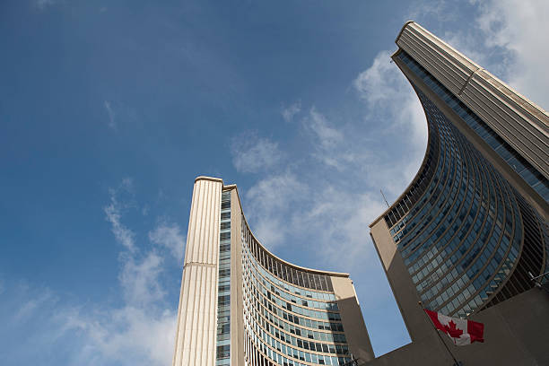 Toronto city hall and copy space