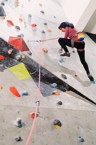 Rock climbing has gain popularity among Indonesians especially young females. This sport is not only challenging physically, it also requires careful planning and extra safety measure.