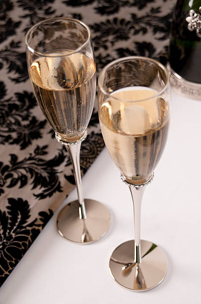 istock Overview of Champagne Glasses 136550786