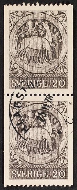suécia selo postal - number 20 document ink symbol - fotografias e filmes do acervo