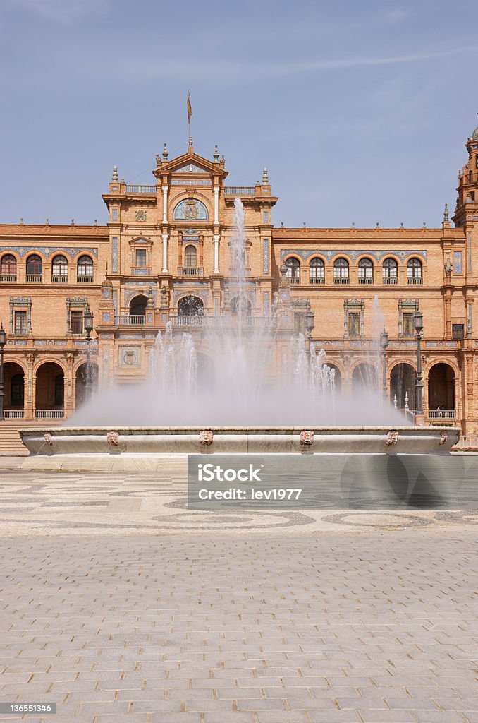 Plaza de España (metros) em Sevilha, Espanha - Foto de stock de Arquitetura royalty-free
