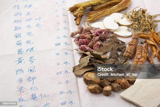 Rezept Und Zutaten Für Chinesische Kräutermedizin Stockfoto und mehr Bilder von Chinesische Kräutermedizin - Chinesische Kräutermedizin, Rezept, Abnehmen