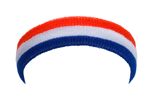 Red White and Blue USA Sweat Band Cut Out.