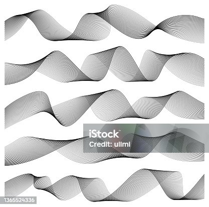 istock Abstract graphic waves 1365524336