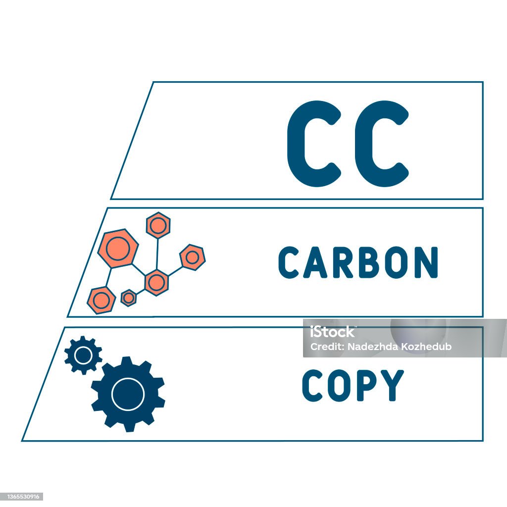 Cc Copy Example Cc Carbon Copy Acronym Stock Illustration - Download Image Now ...