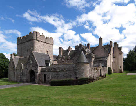 Drum Castle by Banchory, near Aberdeen, Scotland.