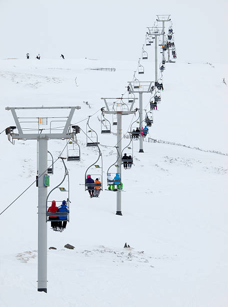 istock Ski Lift at Glenshee, Scotland 136553319