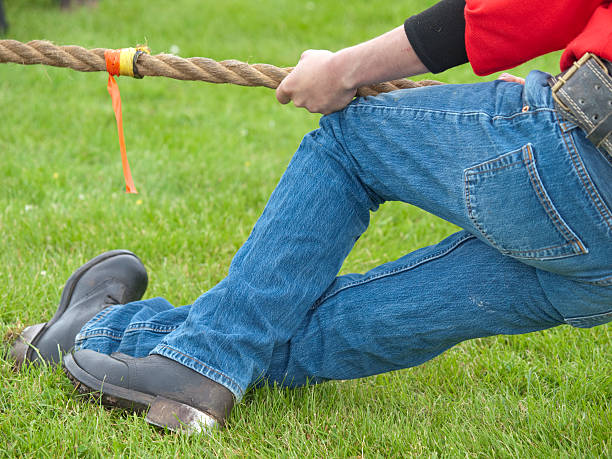 istock Front Man in Tug of War 136553394