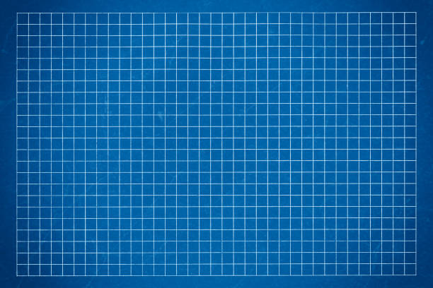 istock Blueprint of Graph Paper 1365537581