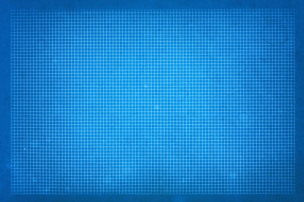 istock Blueprint of Graph Paper 1365540617