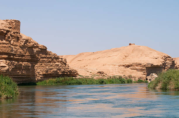 Euphrates river at Dura Europos, Syria The Euphrates river at Dura Europos, Syria euphrates syria stock pictures, royalty-free photos & images