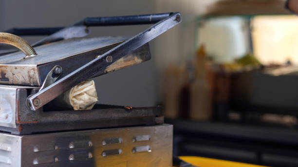 istock Baking wrap in a food truck 1365542477