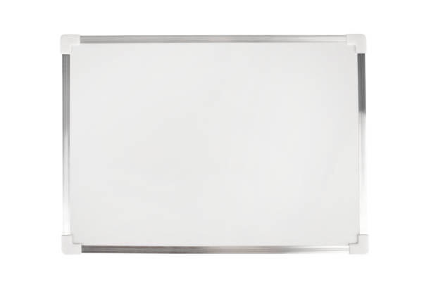 istock Office board, white marker board (Clipping Path) isolated on the white background 1365545028