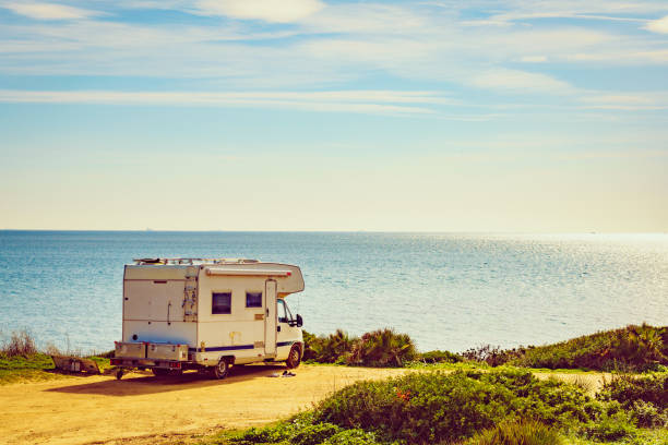 istock Caravan on beach by Punta Mala, Alcaidesa Spain 1365549835