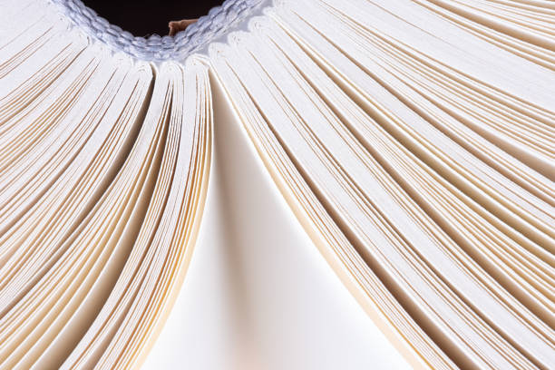 istock Macro view, edges of opened book 1365549970