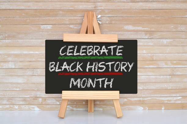 Celebrate Black History Month stock photo
