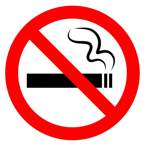 No smoking sign. Stop cigarette symbol. Vector vector art illustration
