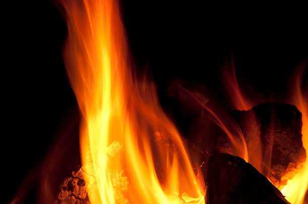 istock Flames in the fireplace 136555323