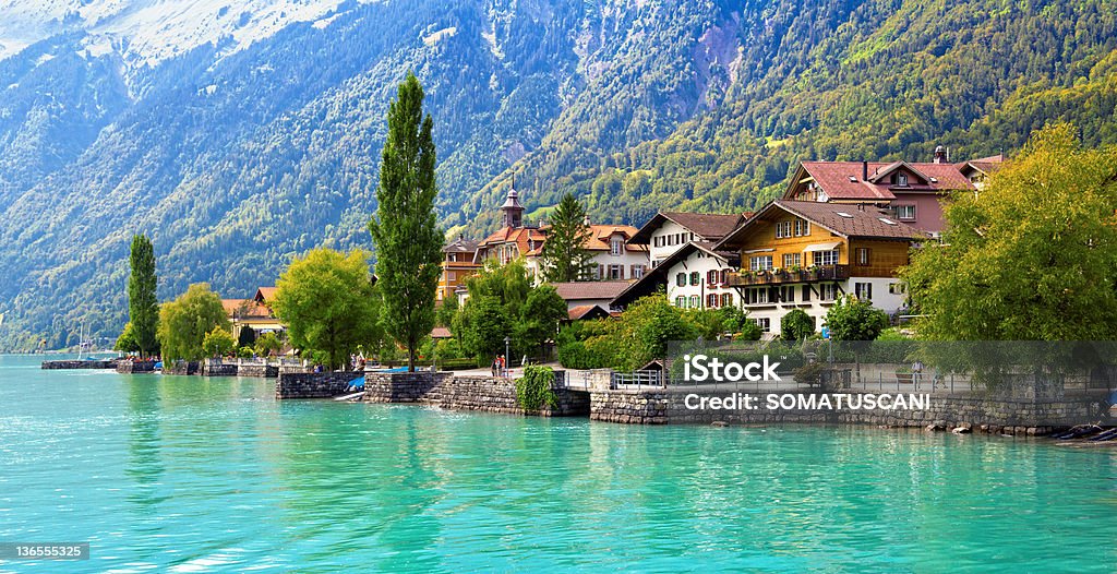 Brienz Village, Szwajcaria - Zbiór zdjęć royalty-free (Brienz)