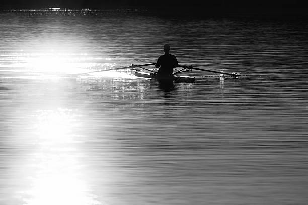istock Sculler  in the lake 136555448