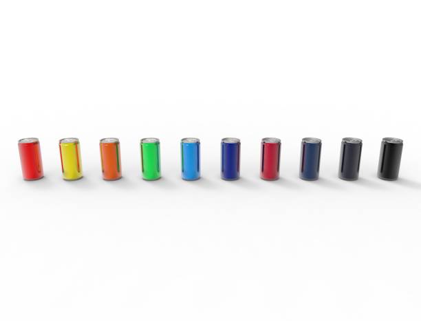 istock 3D rendering of multiple soda cans isolated in white studio background 1365554503