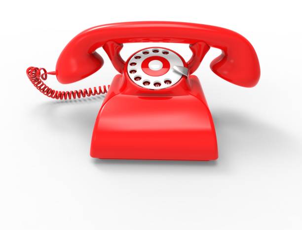 istock 3D rendering of a classic vintage telephone isolated in white studio background 1365554601