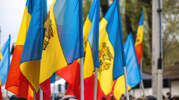 istock People protesting for snap elections in Chisinau, Moldova 1365559837