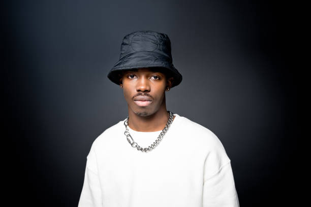 Handsome young man wearing white sweatshirt