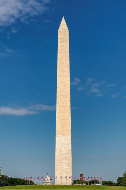 istock Washington Monument in a clear blue sky, Washington DC, USA 1365562743