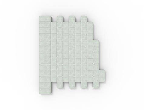 Pavemnet Render Pattern 3d Rendering Of Pavement Stones Pattern Isolated In White Studio ...