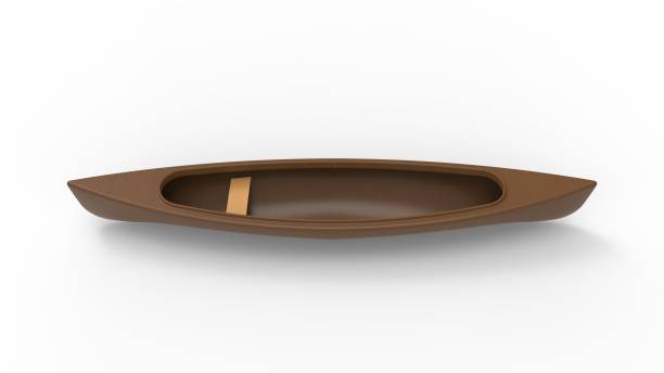 istock 3d rendering of a canoe isolated in white studio background 1365569321