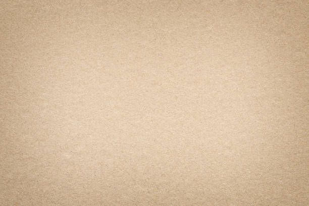 Cardboard Texture Background - Brown Paperboard Sheet Texture Background stock photo