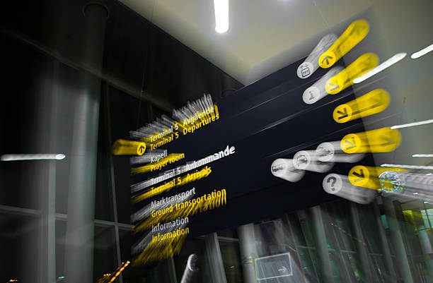 istock Airport information sign 136557339