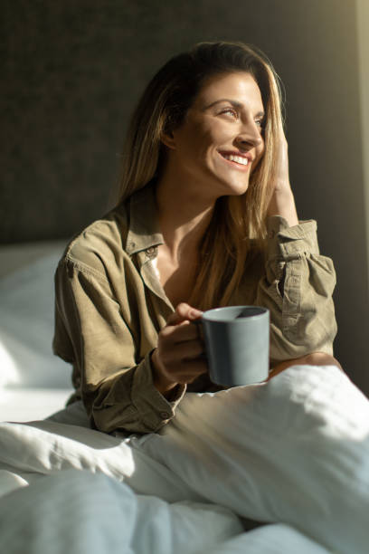 istock Enjoying morning coffee at home 1365576072