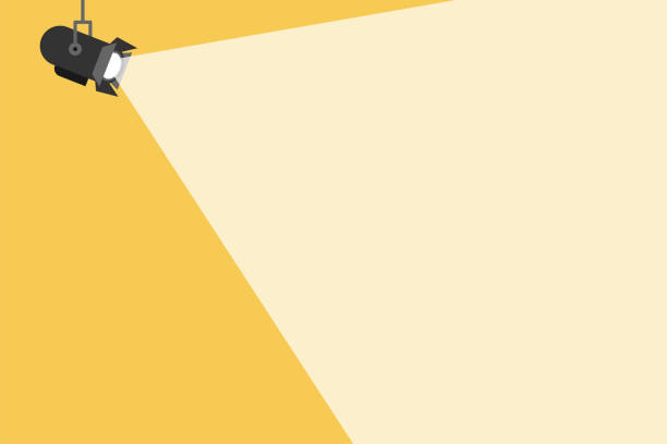 ilustraciones, imágenes clip art, dibujos animados e iconos de stock de fondo vectorial destacado. espacio para texto - proyección continuada de luz
