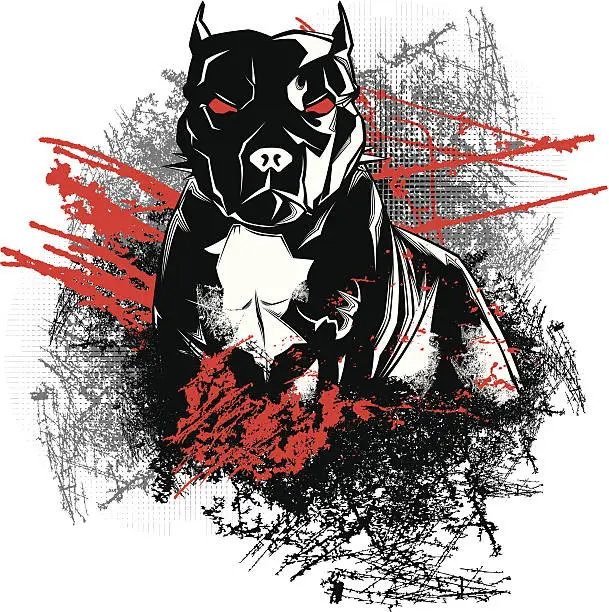 Vector illustration of Bad Dog