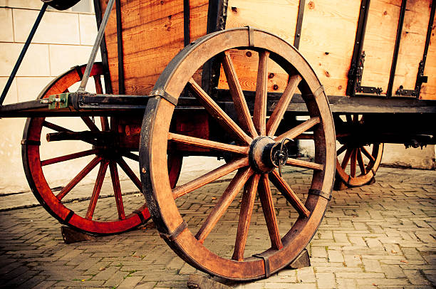 Old wagon stock photo