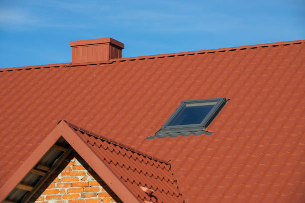 istock New roofing construction with attic skylights, rain gutter system, roof windows and roof protection from snow board, snow guard exterior 1365585800