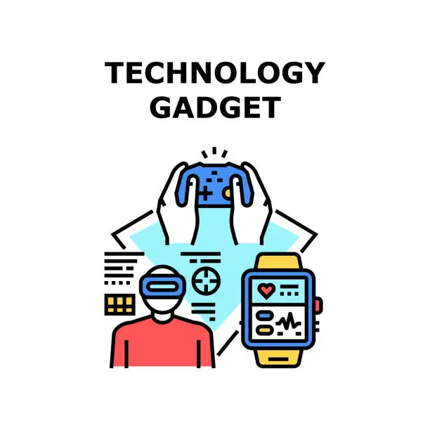 Vector illustration of Technology gadget icon vector illustration