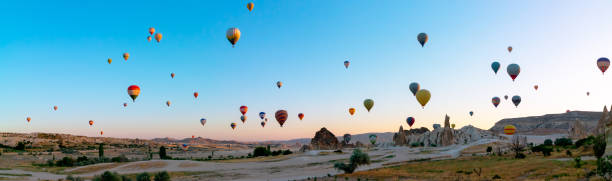 istock Hot air balloons in Cappadocia 1365589398