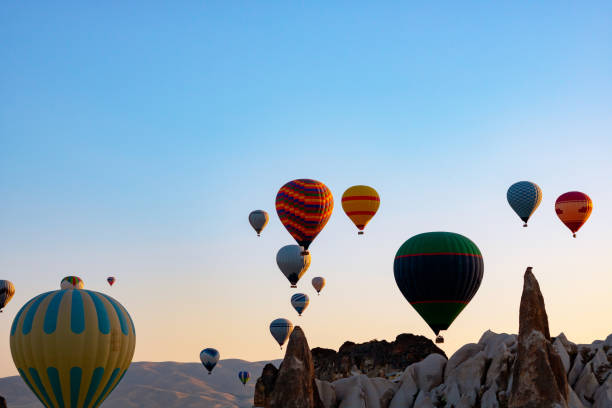 istock Hot air balloons in Cappadocia 1365590330