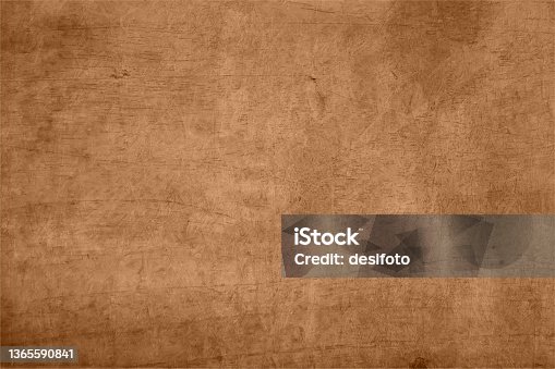 istock Vector Illustration of a rustic dark brown coloured wooden or timber textured effect empty blank grunge texture horizontal backgrounds 1365590841