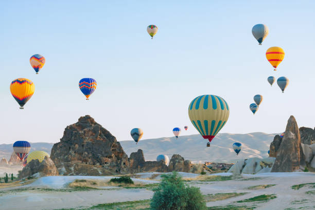 istock Hot air balloons in Cappadocia 1365591032