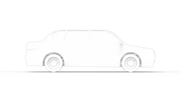 istock 3d rendering of a sedan car model isolated in studio background 1365592713