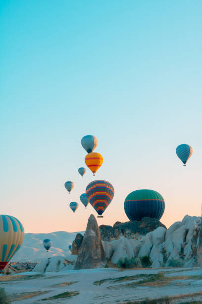 istock Hot air balloons in Cappadocia 1365593312