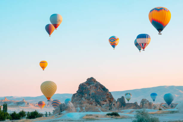 istock Hot air balloons in Cappadocia 1365594106